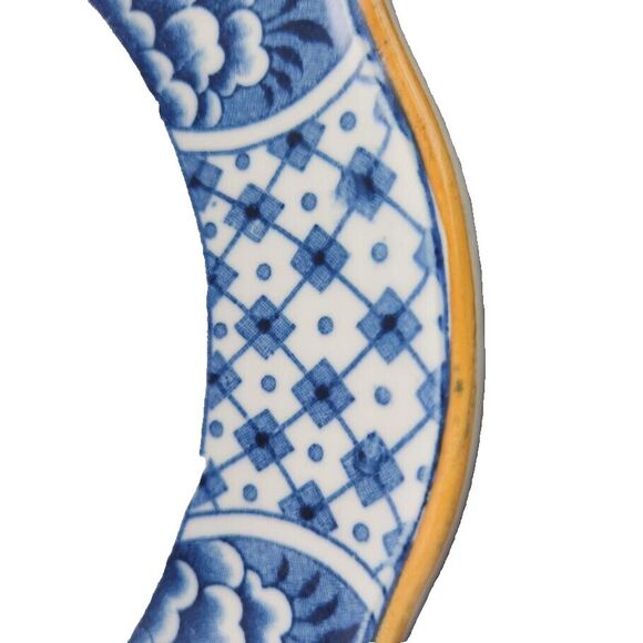 Wood and Sons England Stanley Blue Oval Platter - Picture 3 of 10